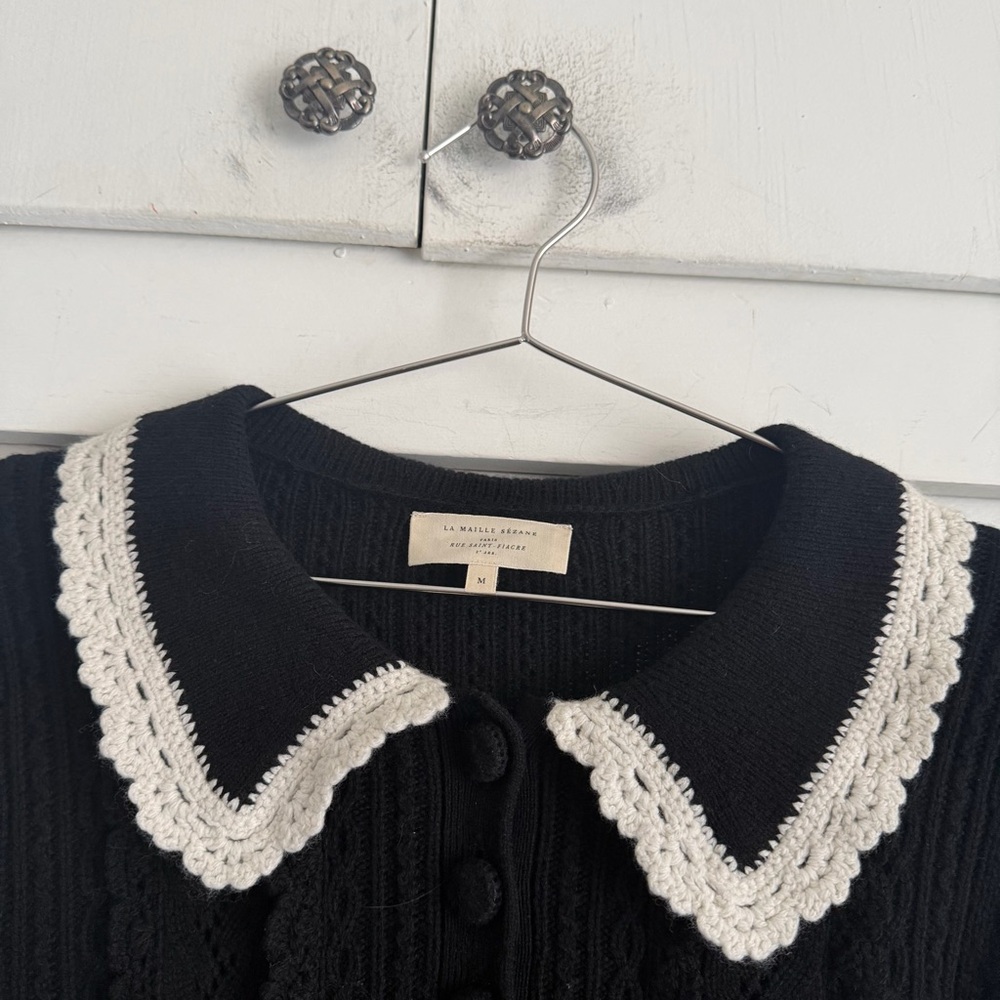 Sezane Frances Jumper - Black - Picture 2 of 7